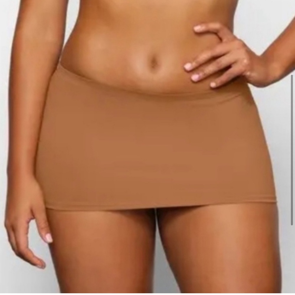 Skims Swim Micro Mini Skirt - Almond NWOT